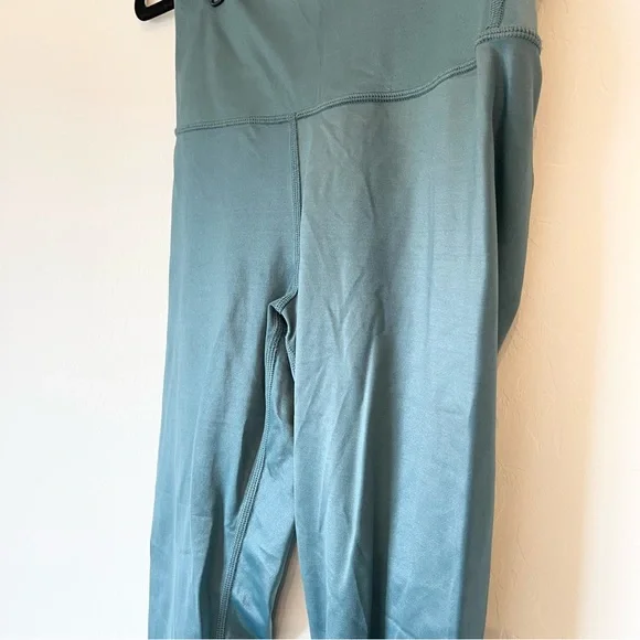 Alo Yoga Legging 7/8 High-Waist in Teal Blue Size Large - Picture 5 of 12